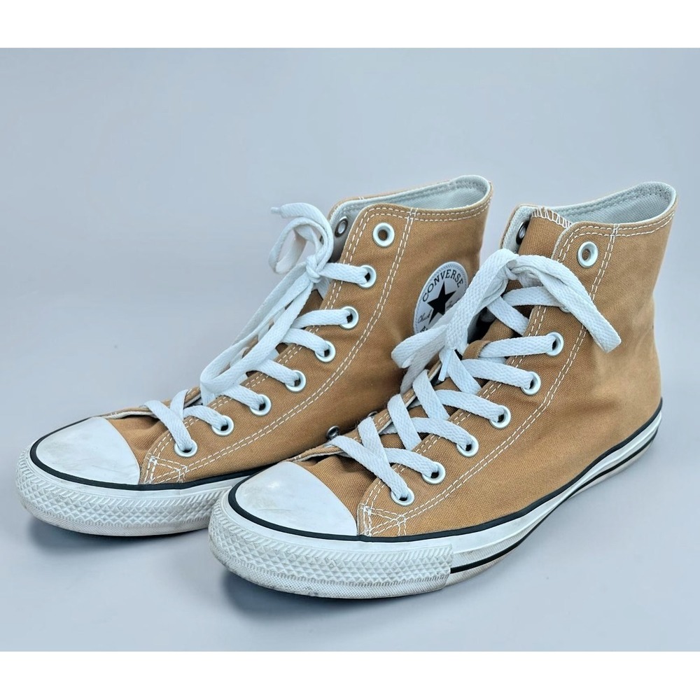 Converse Chuck Taylor All Star Hi Women Sz 10.5 Dark Mustard Brown Shoes Sneaker